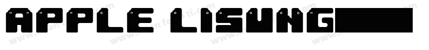 Apple LiSung字体字体转换